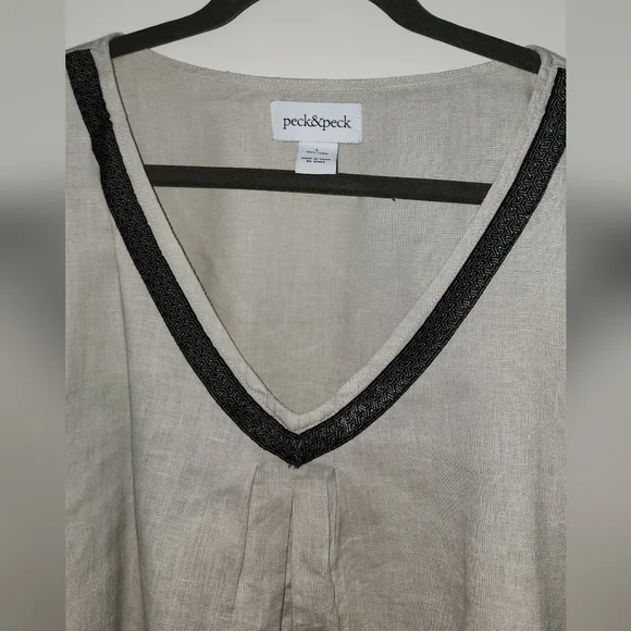 Peck and Peck linen tunic top size XL - Picture 4 of 7